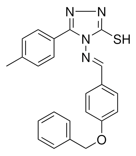 4-({(E)-[4-(BENZYLOXY)PHENYL]METHYLIDENE}AMINO)-5-(4-METHYLPHENYL)-4H-1,2,4-TRIAZOLE-3-THIOL AldrichCPR