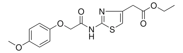 ETHYL (2-(((4-METHOXYPHENOXY)ACETYL)AMINO)-1,3-THIAZOL-4-YL)ACETATE AldrichCPR