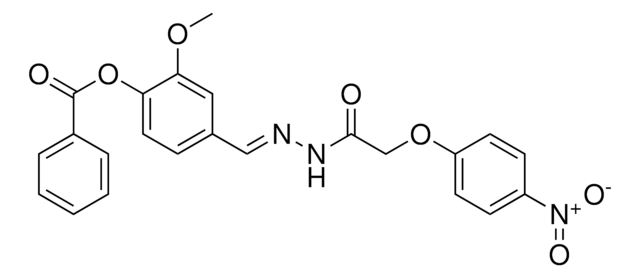 2-METHOXY-4-(2-((4-NITROPHENOXY)ACETYL)CARBOHYDRAZONOYL)PHENYL BENZOATE AldrichCPR