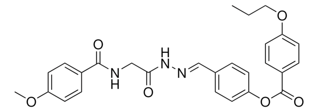 4-(2-(((4-METHOXYBENZOYL)AMINO)ACETYL)CARBOHYDRAZONOYL)PHENYL 4-PROPOXYBENZOATE AldrichCPR