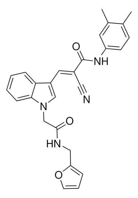 (E)-2-CYANO-N-(3,4-DIMETHYL-PHENYL)-3-(1-[[(FURAN-2-YLMETHYL)-CARBAMOYL]-METHYL]-1H-INDOL-3-YL)-ACRYLAMIDE AldrichCPR