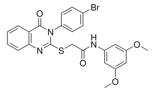 2-((3-(4-BR-PH)-4-OXO-3,4-DIHYDRO-2-QUINAZOLINYL)THIO)N-(3,5-DI-MEO-PH)ACETAMIDE AldrichCPR