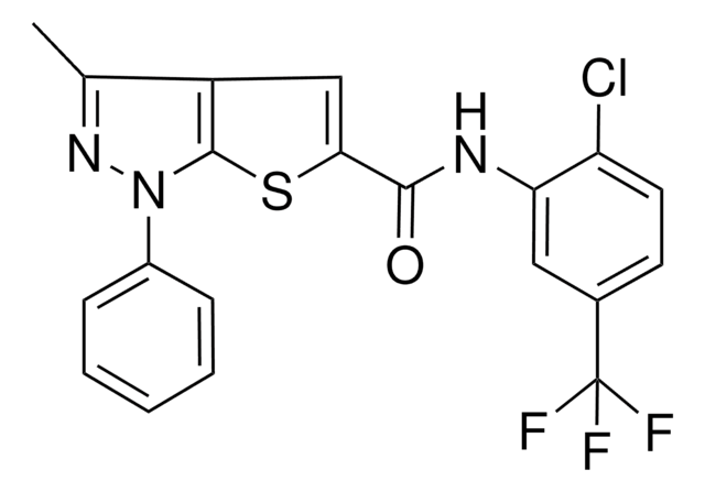 N-(2-CL-5-(TRIFLUOROMETHYL)PH)-3-ME-1-PH-1H-THIENO(2,3-C)PYRAZOLE-5-CARBOXAMIDE AldrichCPR