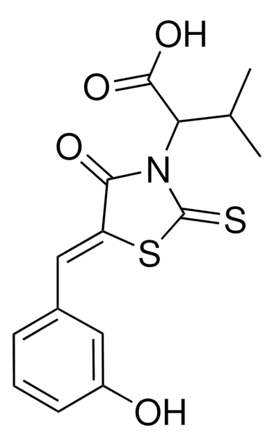 2-[(5Z)-5-(3-HYDROXYBENZYLIDENE)-4-OXO-2-THIOXO-1,3-THIAZOLIDIN-3-YL]-3-METHYLBUTANOIC ACID AldrichCPR