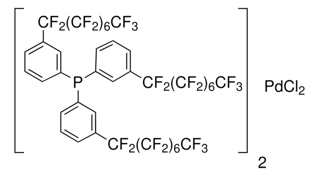 Bis[tris(3-(heptadecafluorooctyl)phenyl)phosphine]palladium(II) dichloride &#8805;95% (31P-NMR)