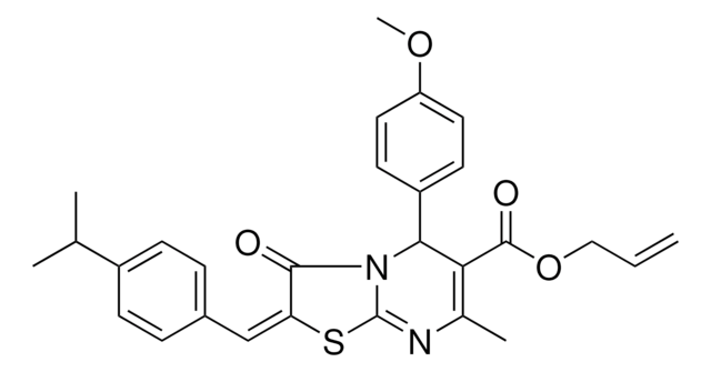 ALLYL (2E)-2-(4-ISOPROPYLBENZYLIDENE)-5-(4-METHOXYPHENYL)-7-METHYL-3-OXO-2,3-DIHYDRO-5H-[1,3]THIAZOLO[3,2-A]PYRIMIDINE-6-CARBOXYLATE AldrichCPR