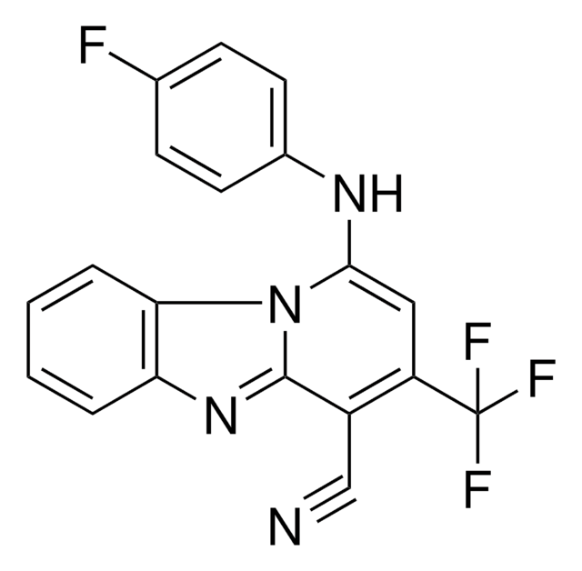 1-(4-FLUOROANILINO)-3-(TRIFLUOROMETHYL)PYRIDO(1,2-A)BENZIMIDAZOLE-4-CARBONITRILE AldrichCPR