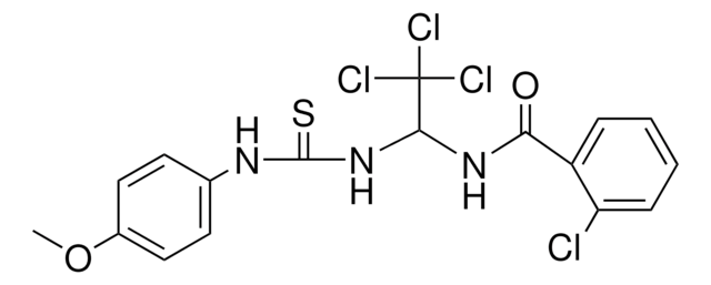 2-CHLORO-N-(2,2,2-TRICHLORO-1-(3-(4-METHOXY-PHENYL)-THIOUREIDO)-ETHYL)-BENZAMIDE AldrichCPR