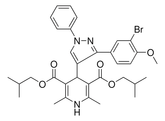 DIISOBUTYL 4-[3-(3-BROMO-4-METHOXYPHENYL)-1-PHENYL-1H-PYRAZOL-4-YL]-2,6-DIMETHYL-1,4-DIHYDRO-3,5-PYRIDINEDICARBOXYLATE AldrichCPR