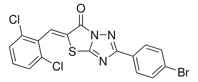 (5Z)-2-(4-BROMOPHENYL)-5-(2,6-DICHLOROBENZYLIDENE)[1,3]THIAZOLO[3,2-B][1,2,4]TRIAZOL-6(5H)-ONE AldrichCPR