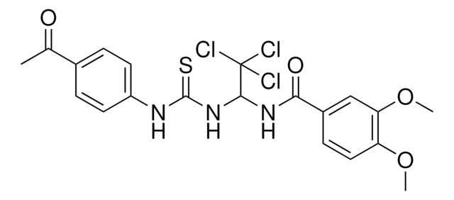 N-(1-(((4-ACETYLANILINO)CARBOTHIOYL)AMINO)-2,2,2-TRI-CL-ET)-3,4-DI-MEO-BENZAMIDE AldrichCPR