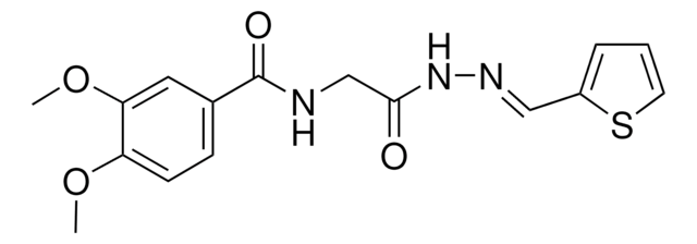 3,4-DIMETHOXY-N-(2-OXO-2-(2-(2-THIENYLMETHYLENE)HYDRAZINO)ETHYL)BENZAMIDE AldrichCPR