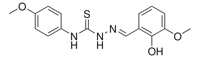 2-HYDROXY-3-METHOXYBENZALDEHYDE N-(4-METHOXYPHENYL)THIOSEMICARBAZONE AldrichCPR