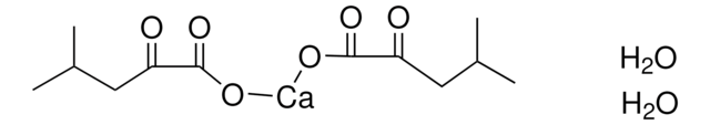 Calcium 4-methyl-2-oxovalerate dihydrate purum, &#8805;99.0% (T)