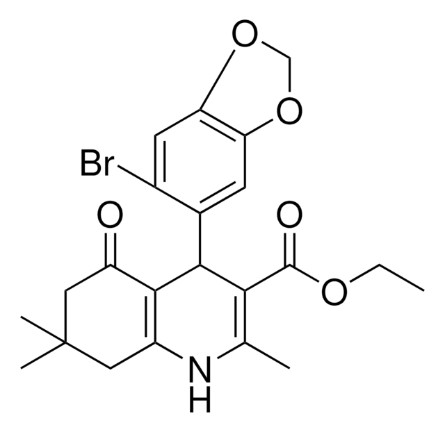 ETHYL 4-(6-BROMO-1,3-BENZODIOXOL-5-YL)-2,7,7-TRIMETHYL-5-OXO-1,4,5,6,7,8-HEXAHYDRO-3-QUINOLINECARBOXYLATE AldrichCPR