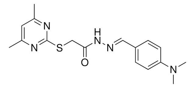 N'-{(E)-[4-(DIMETHYLAMINO)PHENYL]METHYLIDENE}-2-[(4,6-DIMETHYL-2-PYRIMIDINYL)SULFANYL]ACETOHYDRAZIDE AldrichCPR