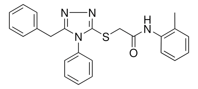 2-((5-BENZYL-4-PHENYL-4H-1,2,4-TRIAZOL-3-YL)THIO)-N-(2-METHYLPHENYL)ACETAMIDE AldrichCPR