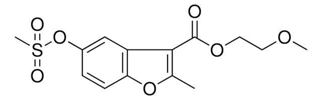 2-METHOXYETHYL 2-METHYL-5-((METHYLSULFONYL)OXY)-1-BENZOFURAN-3-CARBOXYLATE AldrichCPR