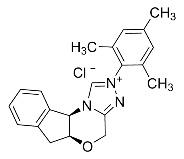 (5aS,10bR)-5a,10b-Dihydro-2-(2,4,6-trimethylphenyl)-4H, 6H-indeno[2,1-b]-1,2,4-triazolo[4,3-d]-1,4-oxazinium chloride monohydrate 97%