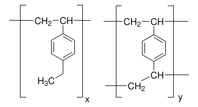 Poly(4-ethylstyrene-co-divinylbenzene) mean pore size &gt;75&#160;Å, 500&#160;&#956;m mean particle size