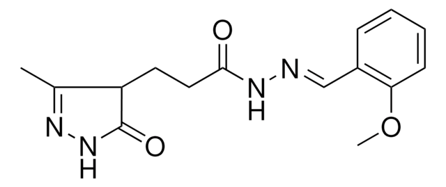 N'-[(E)-(2-METHOXYPHENYL)METHYLIDENE]-3-(3-METHYL-5-OXO-4,5-DIHYDRO-1H-PYRAZOL-4-YL)PROPANOHYDRAZIDE AldrichCPR