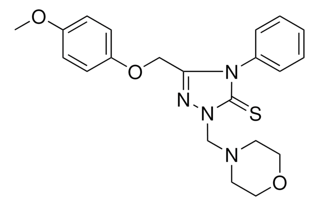 5-[(4-METHOXYPHENOXY)METHYL]-2-(4-MORPHOLINYLMETHYL)-4-PHENYL-2,4-DIHYDRO-3H-1,2,4-TRIAZOLE-3-THIONE AldrichCPR