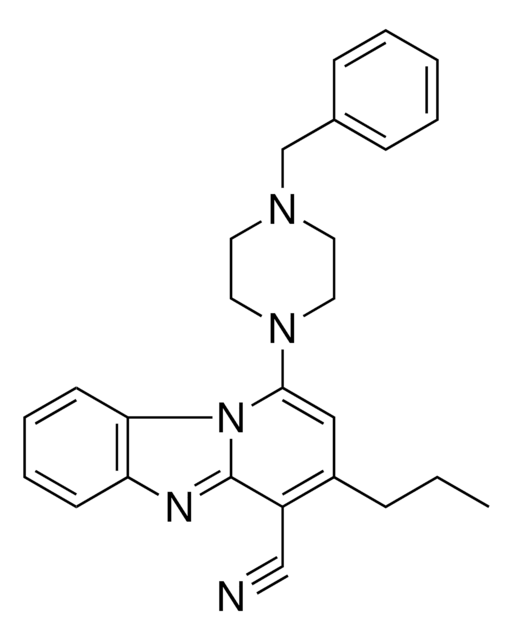 1-(4-BENZYL-1-PIPERAZINYL)-3-PROPYLPYRIDO(1,2-A)BENZIMIDAZOLE-4-CARBONITRILE AldrichCPR