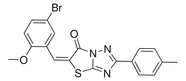 (5E)-5-(5-BROMO-2-METHOXYBENZYLIDENE)-2-(4-METHYLPHENYL)[1,3]THIAZOLO[3,2-B][1,2,4]TRIAZOL-6(5H)-ONE AldrichCPR