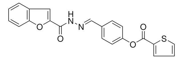 4-(2-(1-BENZOFURAN-2-YLCARBONYL)CARBOHYDRAZONOYL)PHENYL 2-THIOPHENECARBOXYLATE AldrichCPR