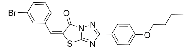 (5E)-5-(3-BROMOBENZYLIDENE)-2-(4-BUTOXYPHENYL)[1,3]THIAZOLO[3,2-B][1,2,4]TRIAZOL-6(5H)-ONE AldrichCPR