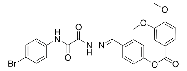 4-(2-((4-BROMOANILINO)(OXO)ACETYL)CARBOHYDRAZONOYL)PHENYL 3,4-DIMETHOXYBENZOATE AldrichCPR