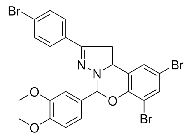 7,9-DIBROMO-2-(4-BROMOPHENYL)-5-(3,4-DIMETHOXYPHENYL)-1,10B-DIHYDROPYRAZOLO[1,5-C][1,3]BENZOXAZINE AldrichCPR