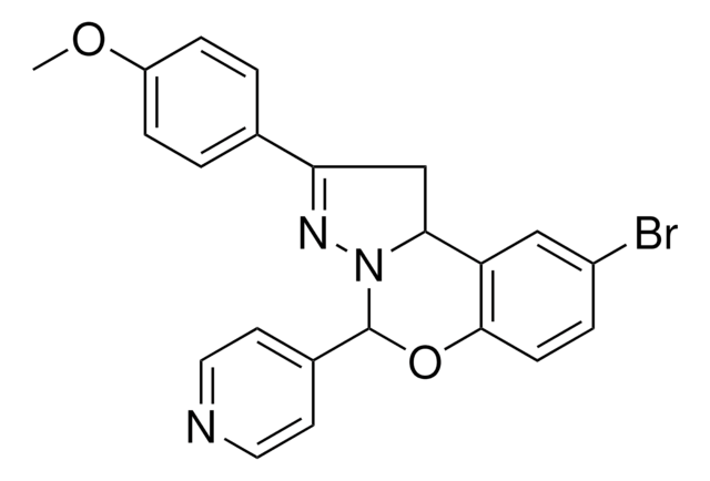 4-[9-BROMO-5-(4-PYRIDINYL)-1,10B-DIHYDROPYRAZOLO[1,5-C][1,3]BENZOXAZIN-2-YL]PHENYL METHYL ETHER AldrichCPR