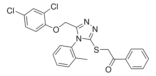 2-{[5-[(2,4-DICHLOROPHENOXY)METHYL]-4-(2-METHYLPHENYL)-4H-1,2,4-TRIAZOL-3-YL]SULFANYL}-1-PHENYLETHANONE AldrichCPR