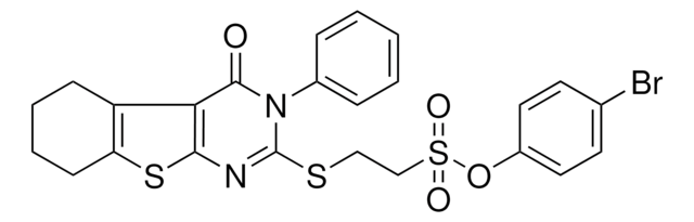 4-BROMOPHENYL 2-[(4-OXO-3-PHENYL-3,4,5,6,7,8-HEXAHYDRO[1]BENZOTHIENO[2,3-D]PYRIMIDIN-2-YL)SULFANYL]ETHANESULFONATE AldrichCPR