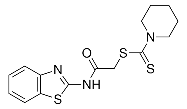 2-(1,3-BENZOTHIAZOL-2-YLAMINO)-2-OXOETHYL 1-PIPERIDINECARBODITHIOATE AldrichCPR