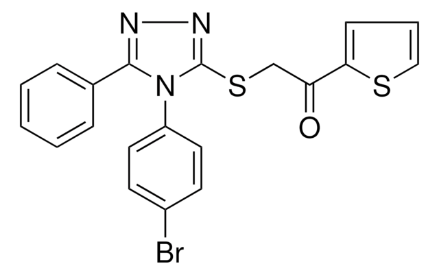 2-((4-(4-BROMOPHENYL)-5-PHENYL-4H-1,2,4-TRIAZOL-3-YL)THIO)-1-(2-THIENYL)ETHANONE AldrichCPR