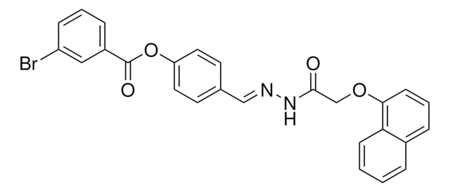 4-(2-((1-NAPHTHYLOXY)ACETYL)CARBOHYDRAZONOYL)PHENYL 3-BROMOBENZOATE AldrichCPR