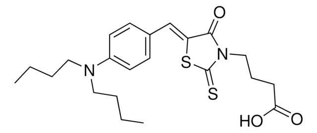 4-[(5Z)-5-[4-(Dibutylamino)benzylidene]-4-oxo-2-thioxo-1,3-thiazolidin-3-yl]butanoic acid AldrichCPR