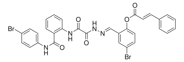 4-BROMO-2-((E)-{[{2-[(4-BROMOANILINO)CARBONYL]ANILINO}(OXO)ACETYL]HYDRAZONO}METHYL)PHENYL (2E)-3-PHENYL-2-PROPENOATE AldrichCPR