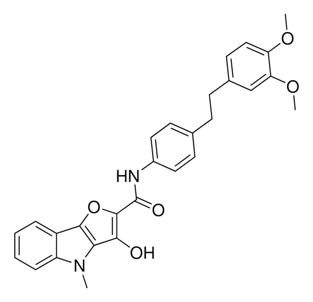 N-[4-[2-(3,4-Dimethoxyphenyl)ethyl]phenyl]-3-hydroxy-4-methyl-4H-furo[3,2-b]indole-2-carboxamide AldrichCPR