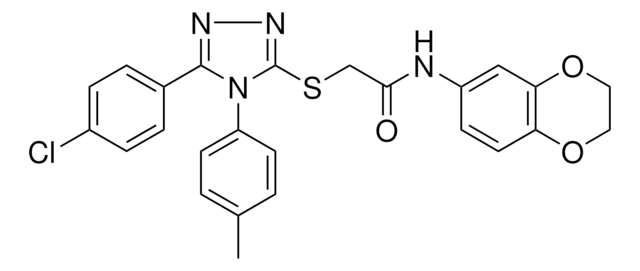 2-{[5-(4-CHLOROPHENYL)-4-(4-METHYLPHENYL)-4H-1,2,4-TRIAZOL-3-YL]SULFANYL}-N-(2,3-DIHYDRO-1,4-BENZODIOXIN-6-YL)ACETAMIDE AldrichCPR