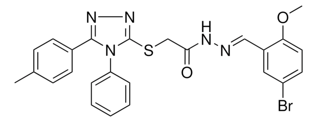 N'-[(E)-(5-BROMO-2-METHOXYPHENYL)METHYLIDENE]-2-{[5-(4-METHYLPHENYL)-4-PHENYL-4H-1,2,4-TRIAZOL-3-YL]SULFANYL}ACETOHYDRAZIDE AldrichCPR