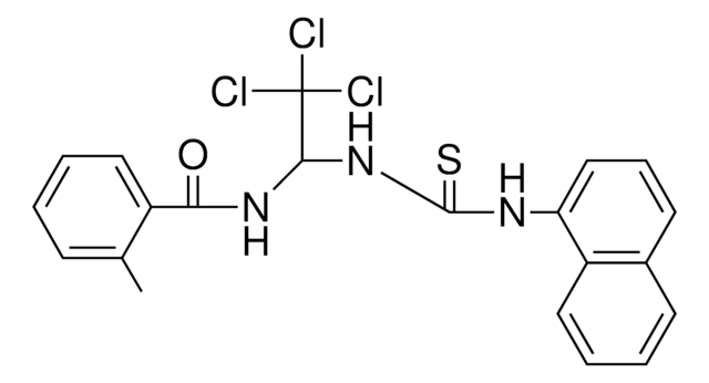 2-METHYL-N-(2,2,2-TRICHLORO-1-(3-NAPHTHALEN-1-YL-THIOUREIDO)-ETHYL)-BENZAMIDE AldrichCPR