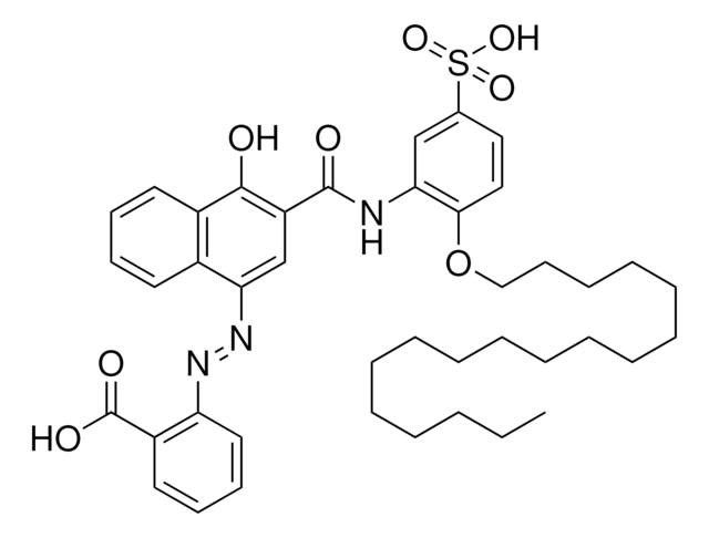 2-[(E)-(4-HYDROXY-3-{[2-(OCTADECYLOXY)-5-SULFOANILINO]CARBONYL}-1-NAPHTHYL)DIAZENYL]BENZOIC ACID AldrichCPR