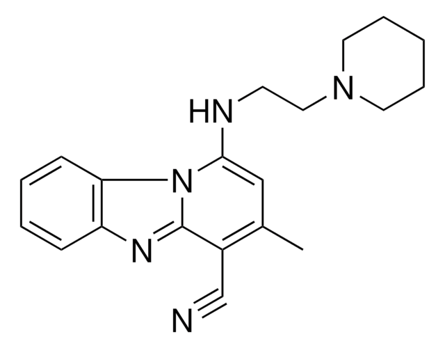 3-ME-1-((2-(1-PIPERIDINYL)ETHYL)AMINO)PYRIDO(1,2-A)BENZIMIDAZOLE-4-CARBONITRILE AldrichCPR