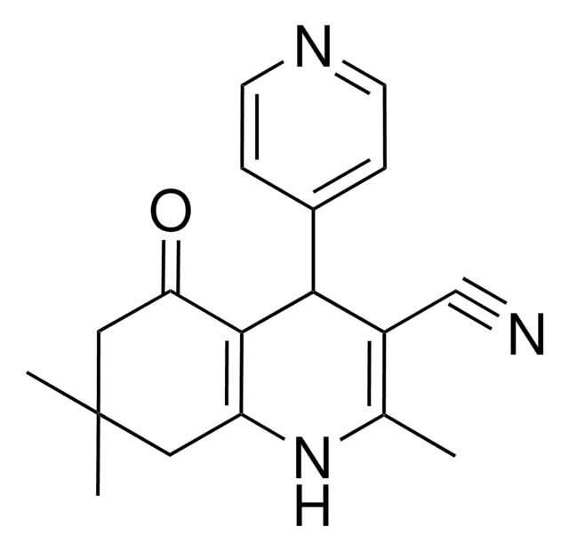 2,7,7-TRIMETHYL-5-OXO-4-(4-PYRIDINYL)-1,4,5,6,7,8-HEXAHYDRO-3-QUINOLINECARBONITRILE AldrichCPR