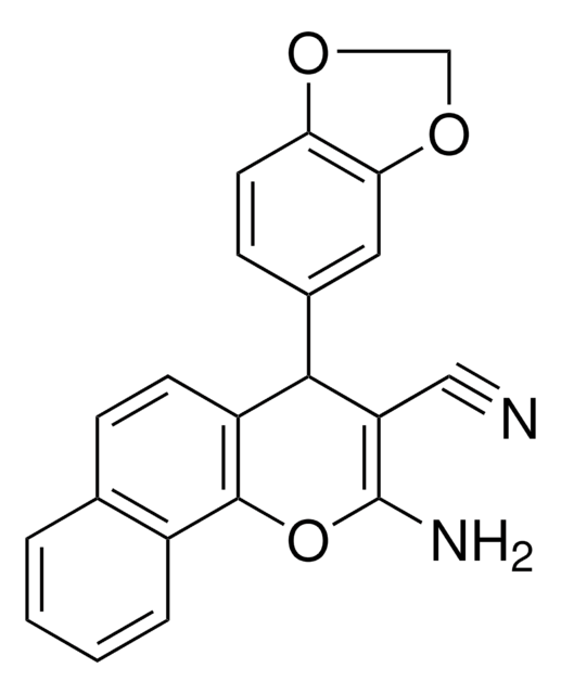 2-AMINO-4-BENZO(1,3)DIOXOL-5-YL-4H-BENZO(H)CHROMENE-3-CARBONITRILE AldrichCPR