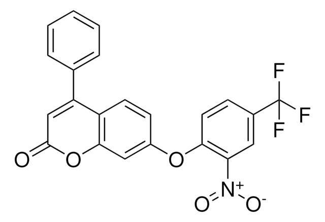 7-(2-NITRO-4-(TRIFLUOROMETHYL)PHENOXY)-4-PHENYL-2H-CHROMEN-2-ONE AldrichCPR