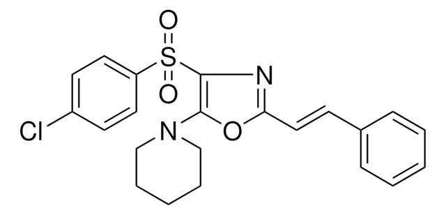 1-(4-((4-CHLOROPHENYL)SULFONYL)-2-(2-PHENYLVINYL)-1,3-OXAZOL-5-YL)PIPERIDINE AldrichCPR